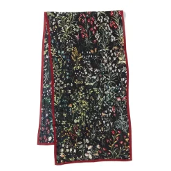 Hot Medieval Millefleurs Oblong Silk Scarf Scarves & Wraps