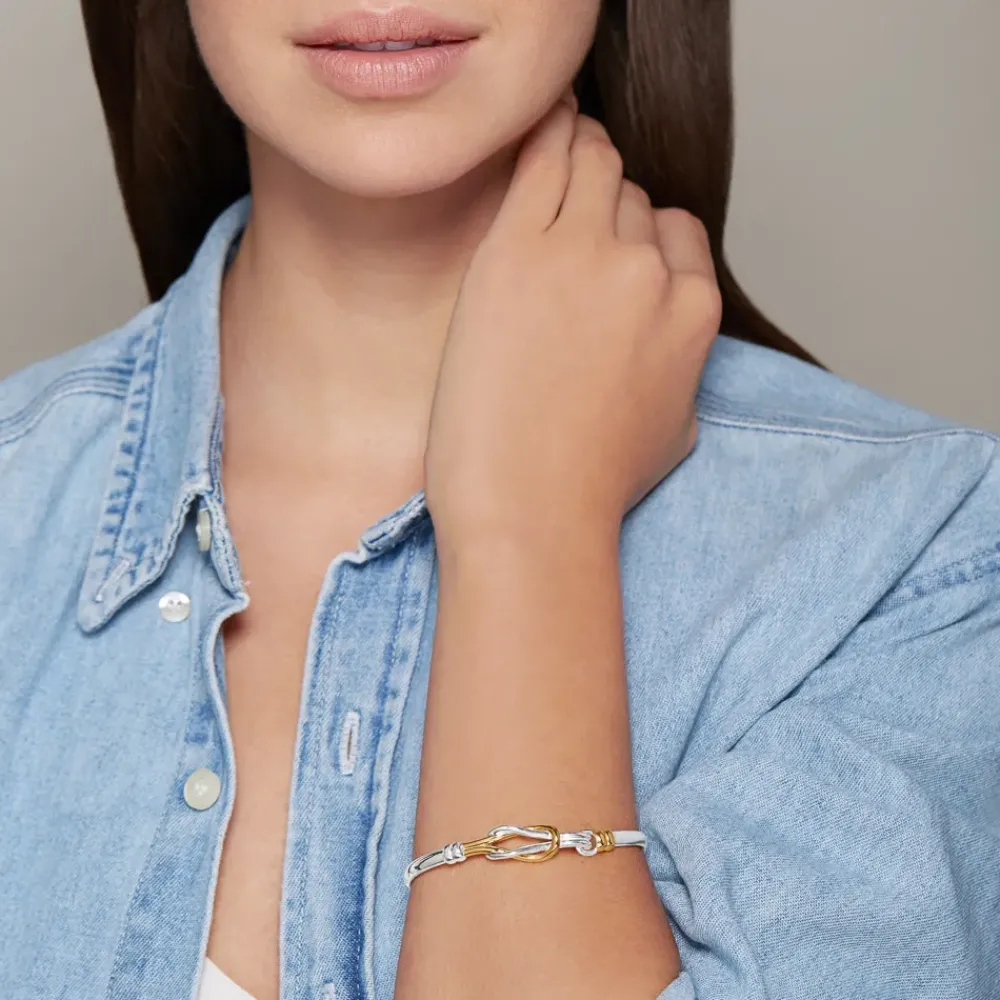 Hot Middle Kingdom Knot Two-Tone Bracelet Bracelets