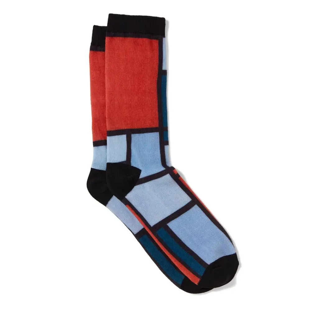 Discount Mondrian Composition Men'S Socks Small Accessories