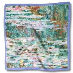 Outlet Monet Bridge And Water Lilies Silk Neckerchief Scarves & Wraps
