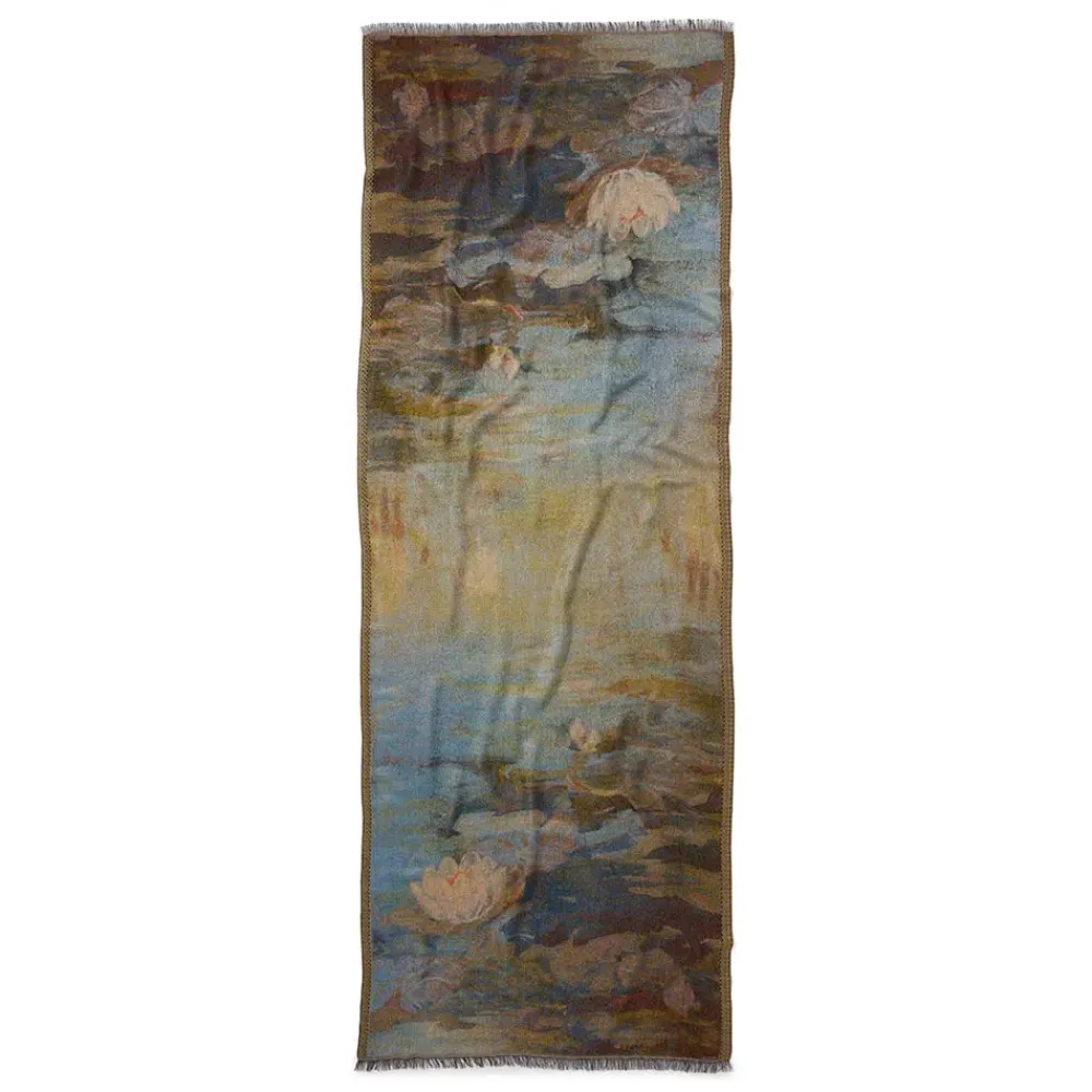 New Monet Bridge And Water Lilies Shawl Scarves & Wraps