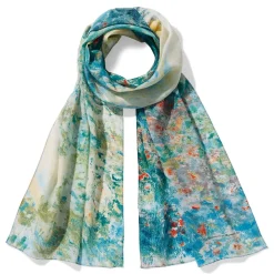 Best Monet Garden At Argenteuil Oblong Silk Scarf Scarves & Wraps