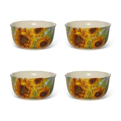 Outlet Monet Sunflowers Bowl Set Tableware