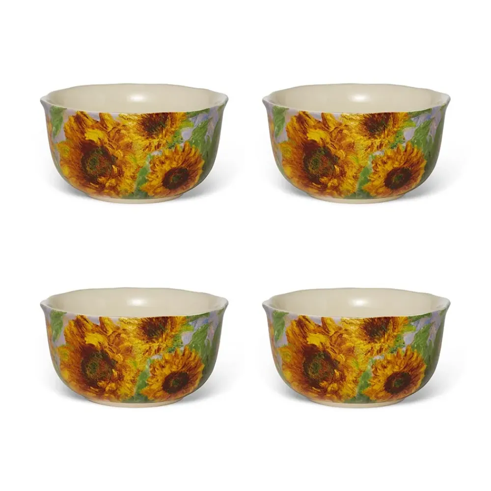 Outlet Monet Sunflowers Bowl Set Tableware