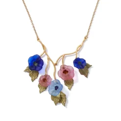 Discount Morning Glories Bib Necklace Necklaces
