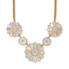 Fashion Mother-Of-Pearl Mosaic Statement Necklace Necklaces