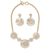 Discount Mother-Of-Pearl Mosaic Statement Necklace And Earrings Set Jewelry Sets