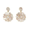 Sale Mother-Of-Pearl Mosaic Statement Double-Drop Earrings Earrings