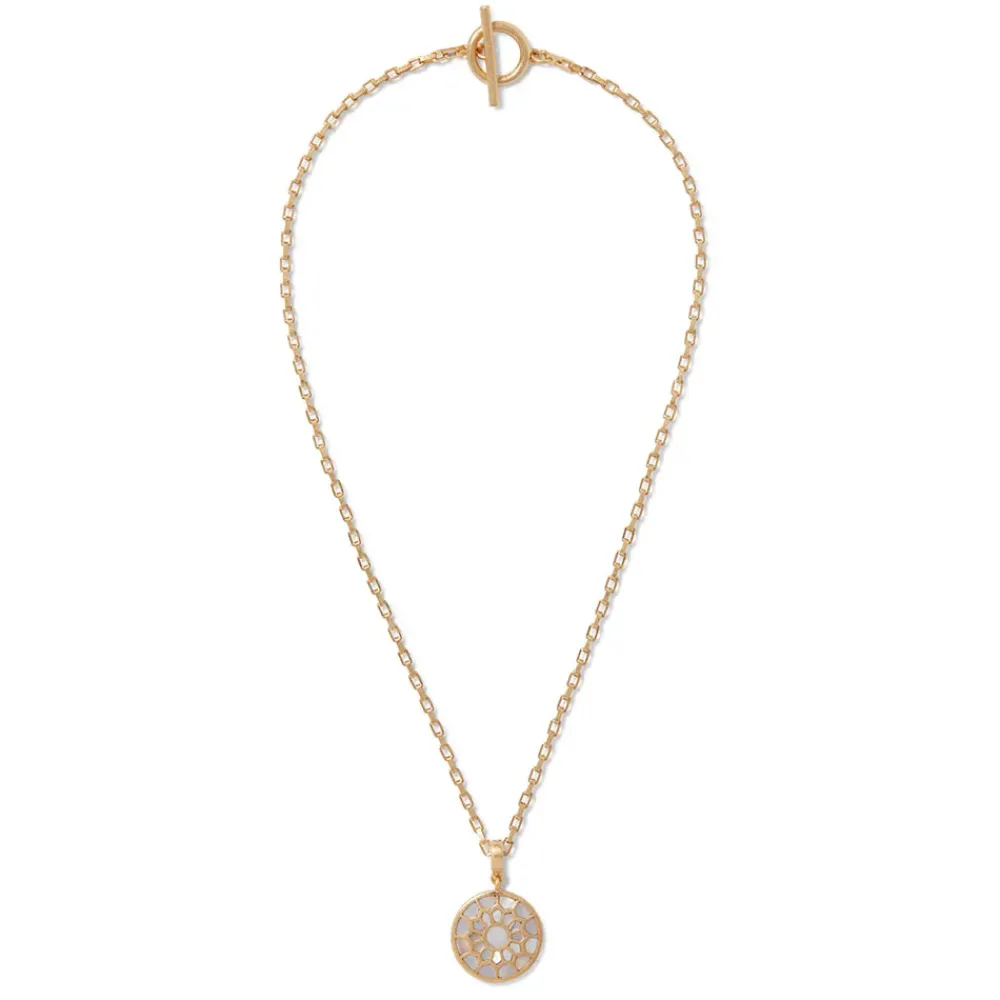 Online Mother-Of-Pearl Mosaic T-Bar Pendant Necklace Necklaces