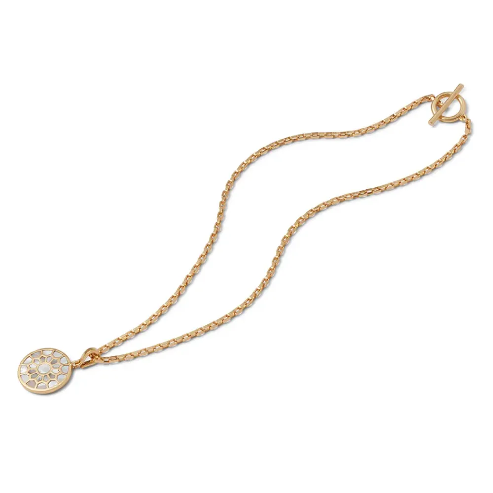 Online Mother-Of-Pearl Mosaic T-Bar Pendant Necklace Necklaces