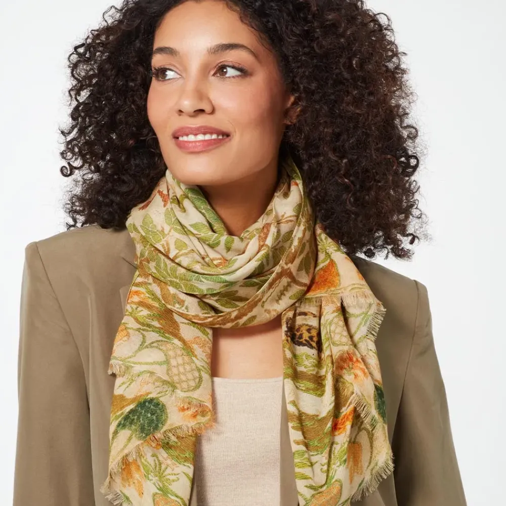 Sale Portuguese Garden Oblong Scarf Scarves & Wraps