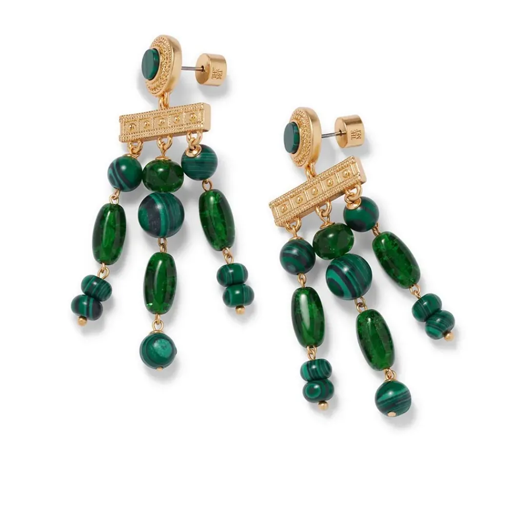 Hot Roman Malachite Chandelier Earrings Earrings