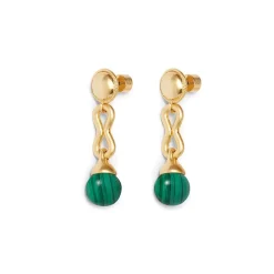 Outlet Roman Malachite Drop Earrings Earrings