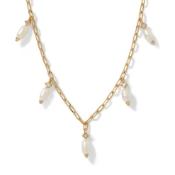 Outlet Royal Tudor Pearl And Chain Necklace Necklaces
