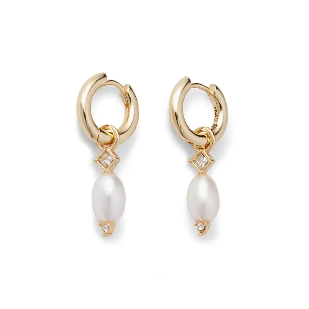 Online Royal Tudor Small Hoop Earrings With Pearls Earrings