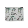 Clearance Sheila Bridges Harlem Toile De Jouy Canvas Zip Pouch Bags