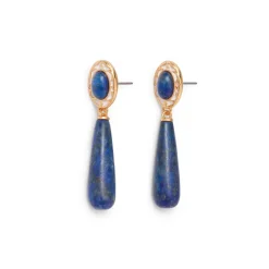 Clearance Spanish Baldric Lapis Elongated Drop Earrings Earrings