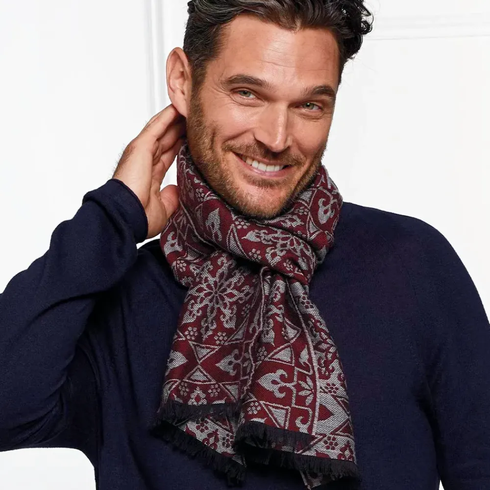 Sale Spanish Snowflake Jacquard Scarf Scarves & Wraps