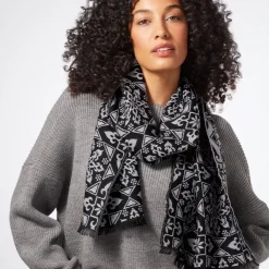 Sale Spanish Snowflake Jacquard Scarf Scarves & Wraps