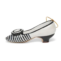 Clearance Striped Evening Slipper Shoe Ornament Ornaments