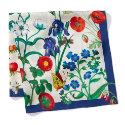 Online The Met Cloisters Garden Square Silk Scarf Scarves & Wraps