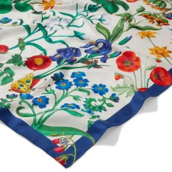 Online The Met Cloisters Garden Square Silk Scarf Scarves & Wraps