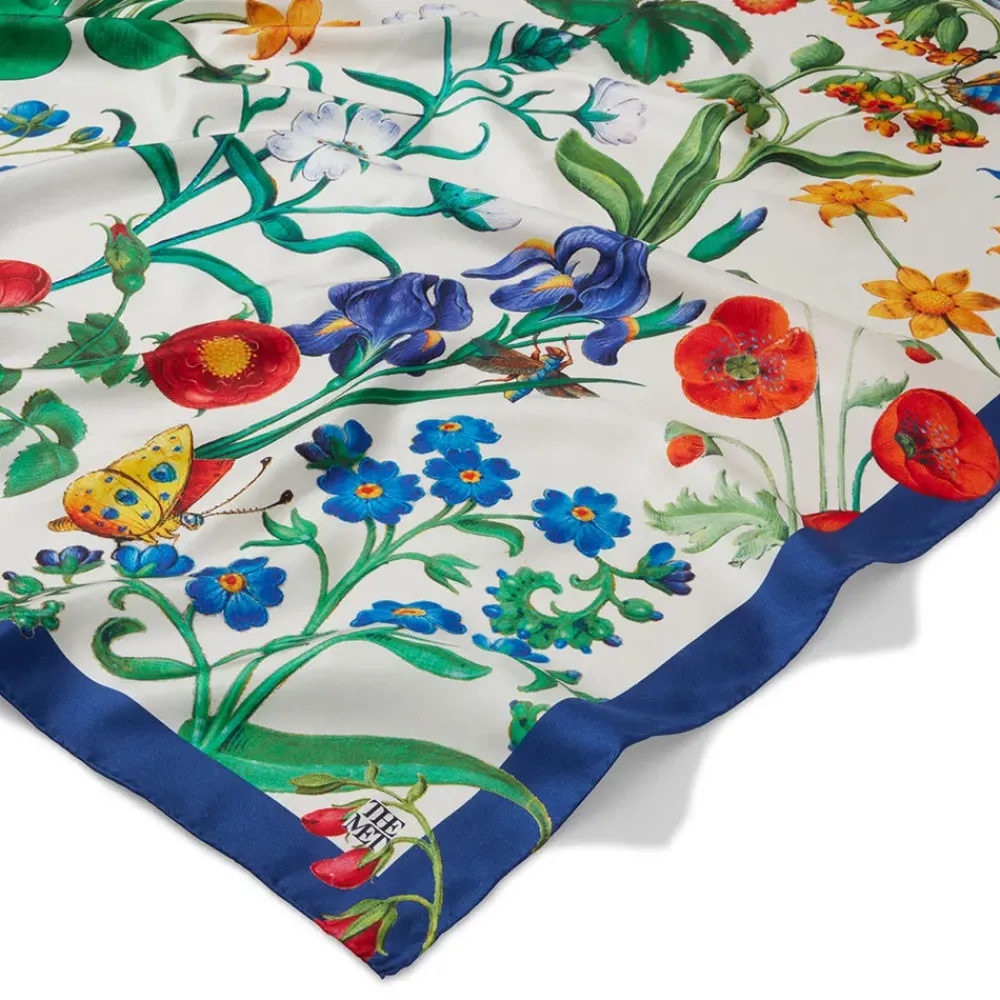 Online The Met Cloisters Garden Square Silk Scarf Scarves & Wraps