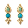 Hot Tibetan Turquoise Drop Earrings Earrings
