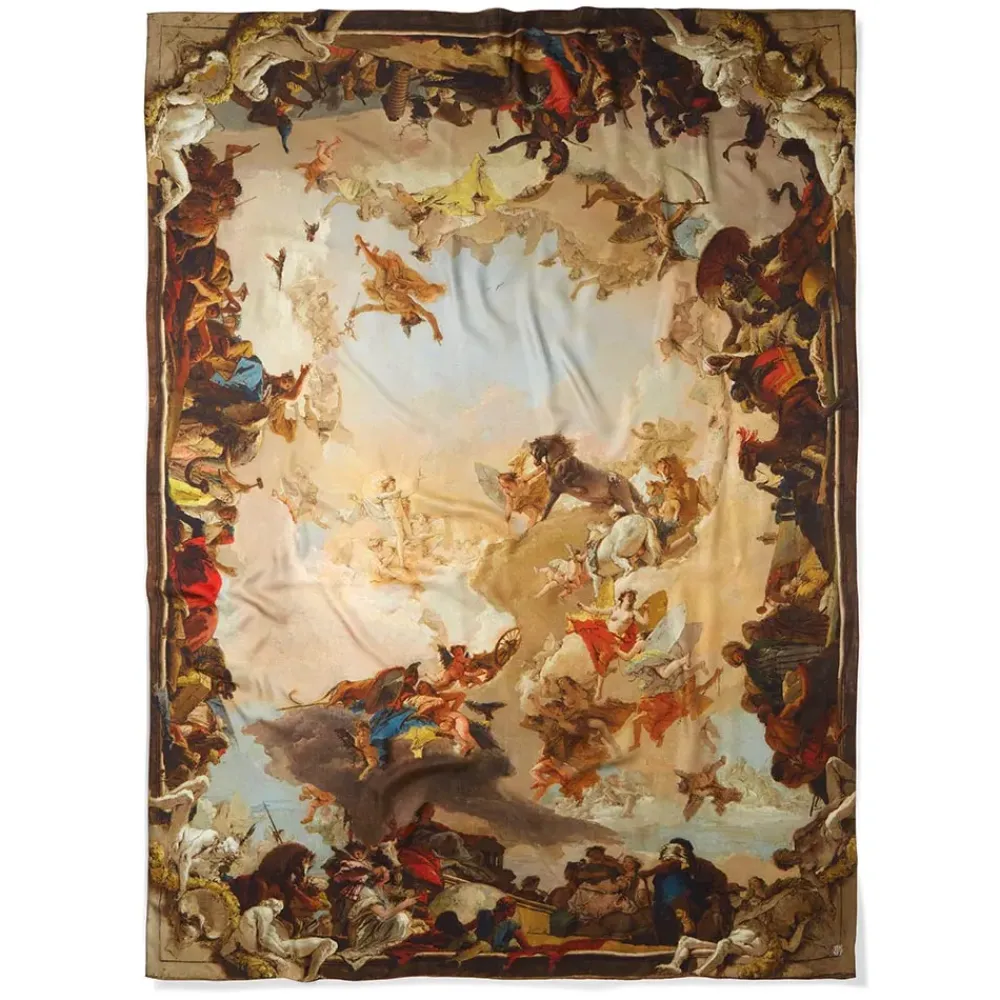 Clearance Tiepolo Allegory Of The Planets And Continents Oversize Unisex Oblong Silk Scarf Scarves & Wraps