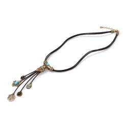 Best Turkmen Leather Statement Necklace Necklaces