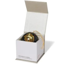 Fashion Unicorn In A Garden Hand-Painted Glass Ornament Ornaments