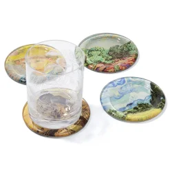 Outlet Van Gogh Glass Coasters Tableware