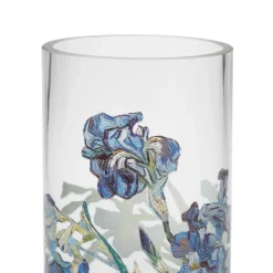 Online Van Gogh Irises Glass Vase Decorative Accents