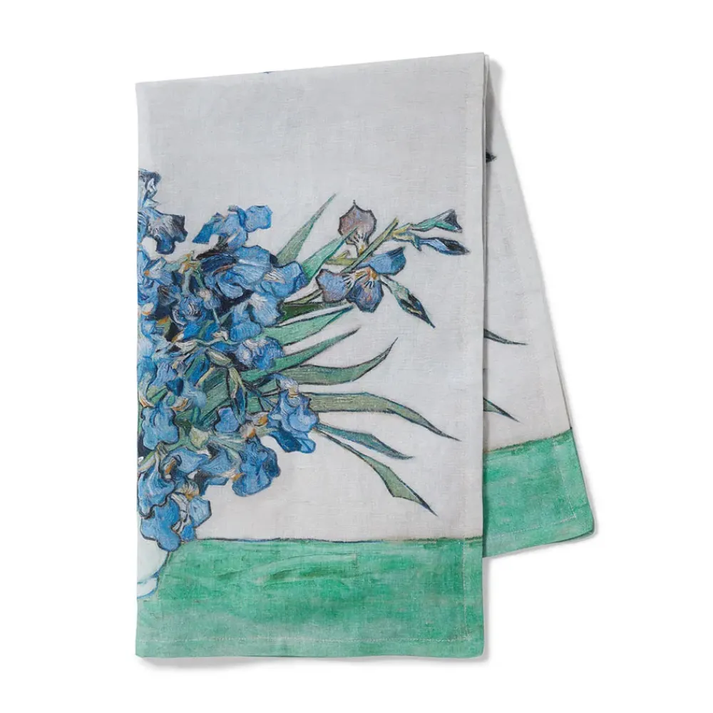 Hot Van Gogh Irises Tea Towel Decorative Accents