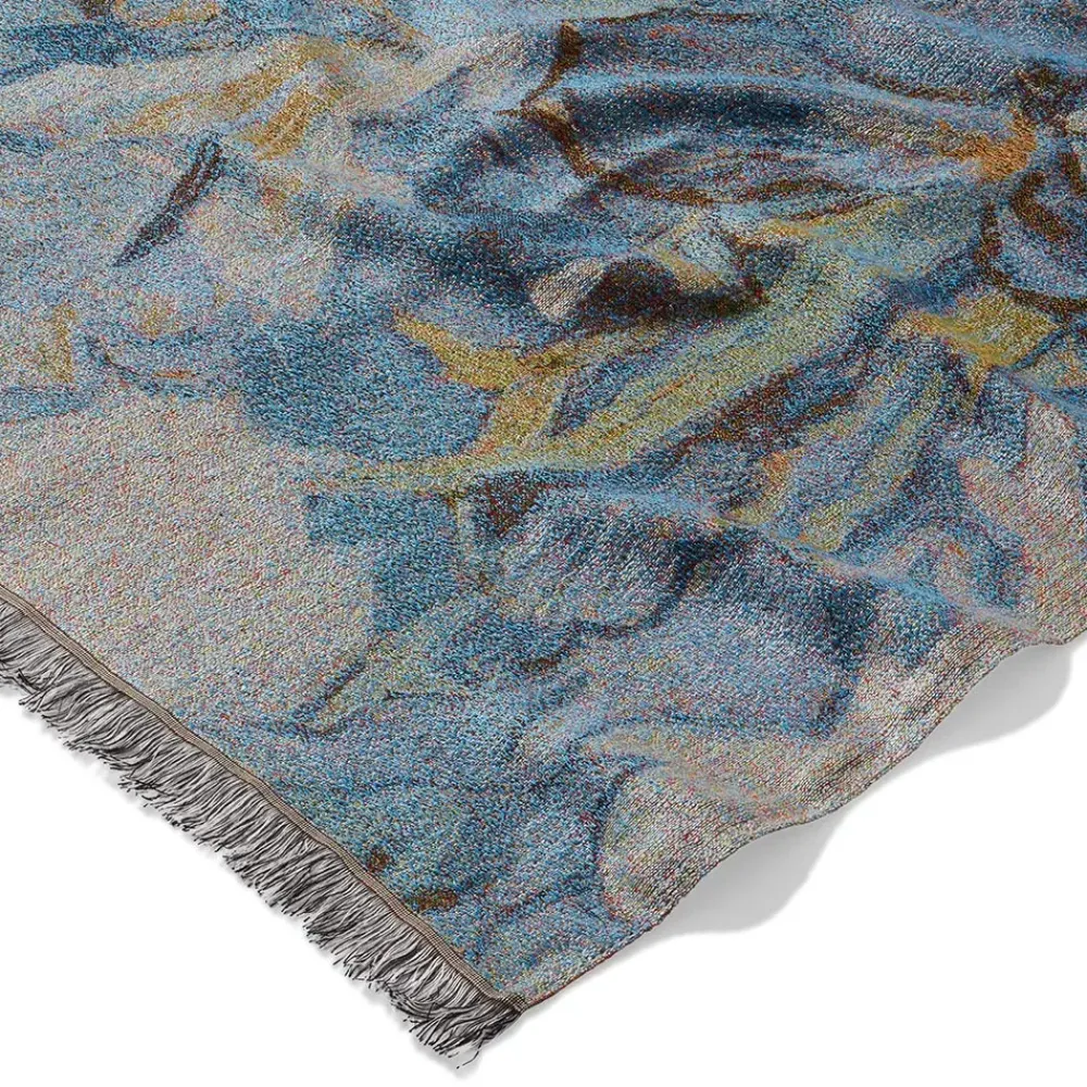 Outlet Van Gogh Irises Wool-Blend Shawl Scarves & Wraps