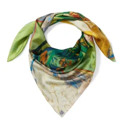 Clearance Van Gogh Oleanders Oversize Square Silk Scarf Scarves & Wraps