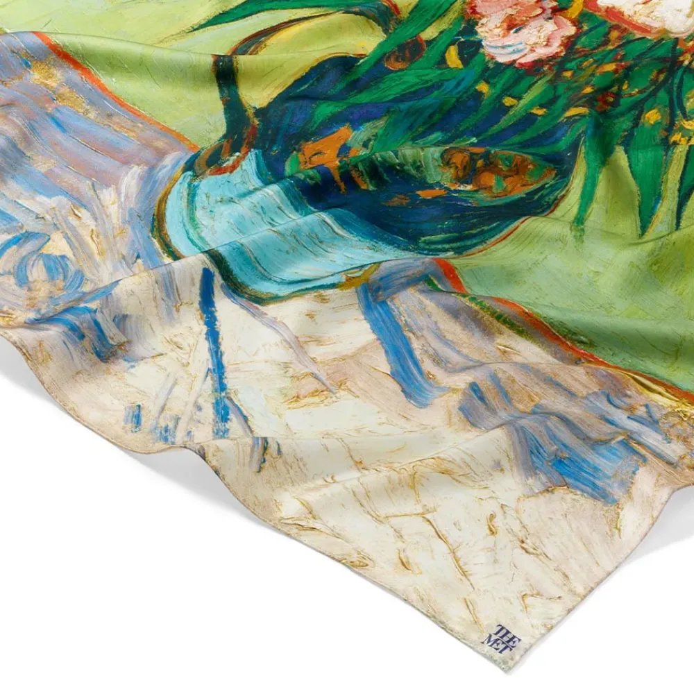 Clearance Van Gogh Oleanders Oversize Square Silk Scarf Scarves & Wraps
