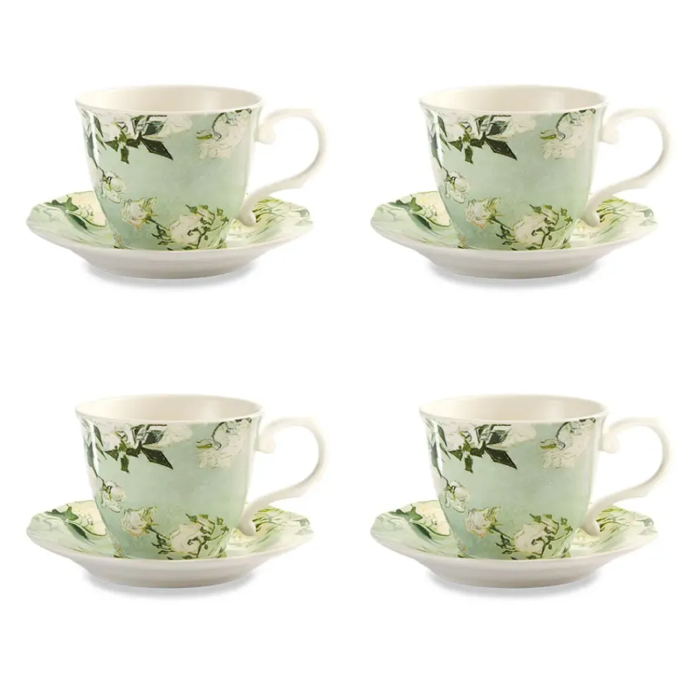 Best Van Gogh Roses Teacup And Saucer Tableware