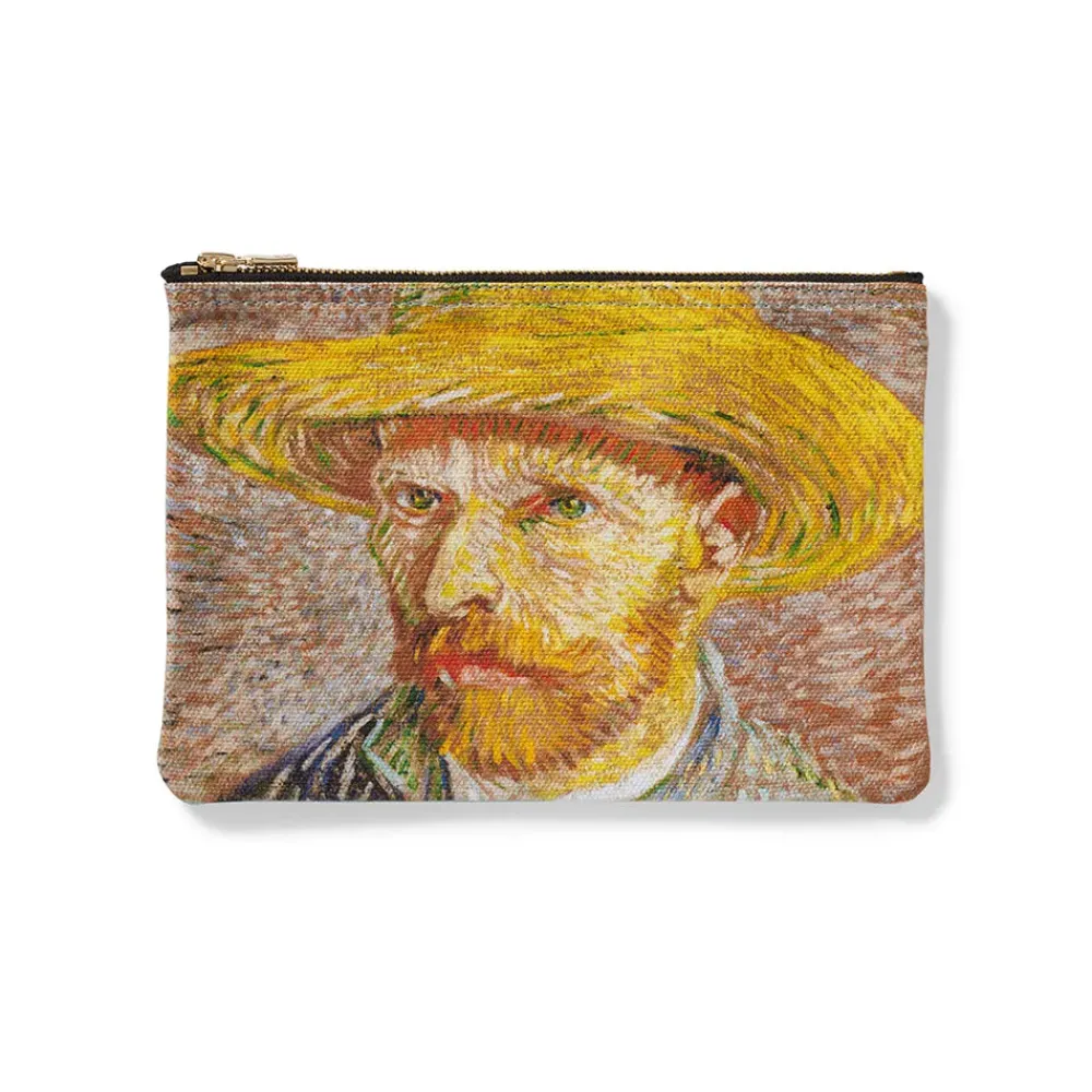 Online Van Gogh Self-Portrait Zip Pouch Bags