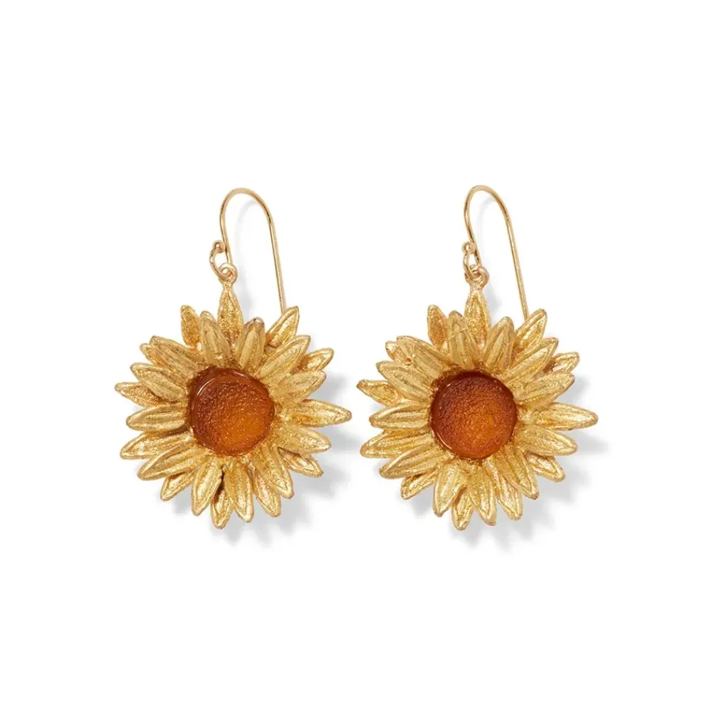 New Van Gogh Sunflower Drop Earrings Earrings