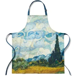 Sale Van Gogh Wheat Field With Cypresses Apron Tableware