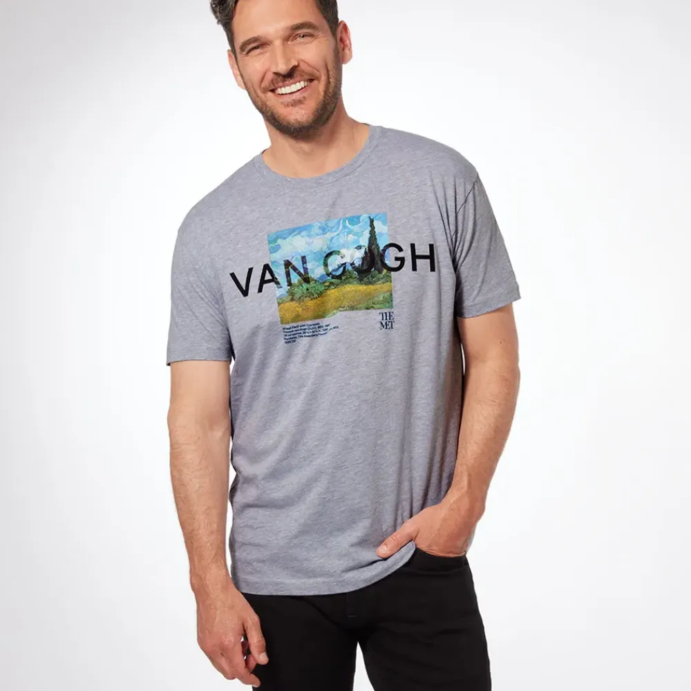 Discount Van Gogh Wheat Field With Cypresses Unisex Tee Clothing
