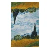 Hot Van Gogh Wheat Field With Cypresses Tea Towel Decorative Accents