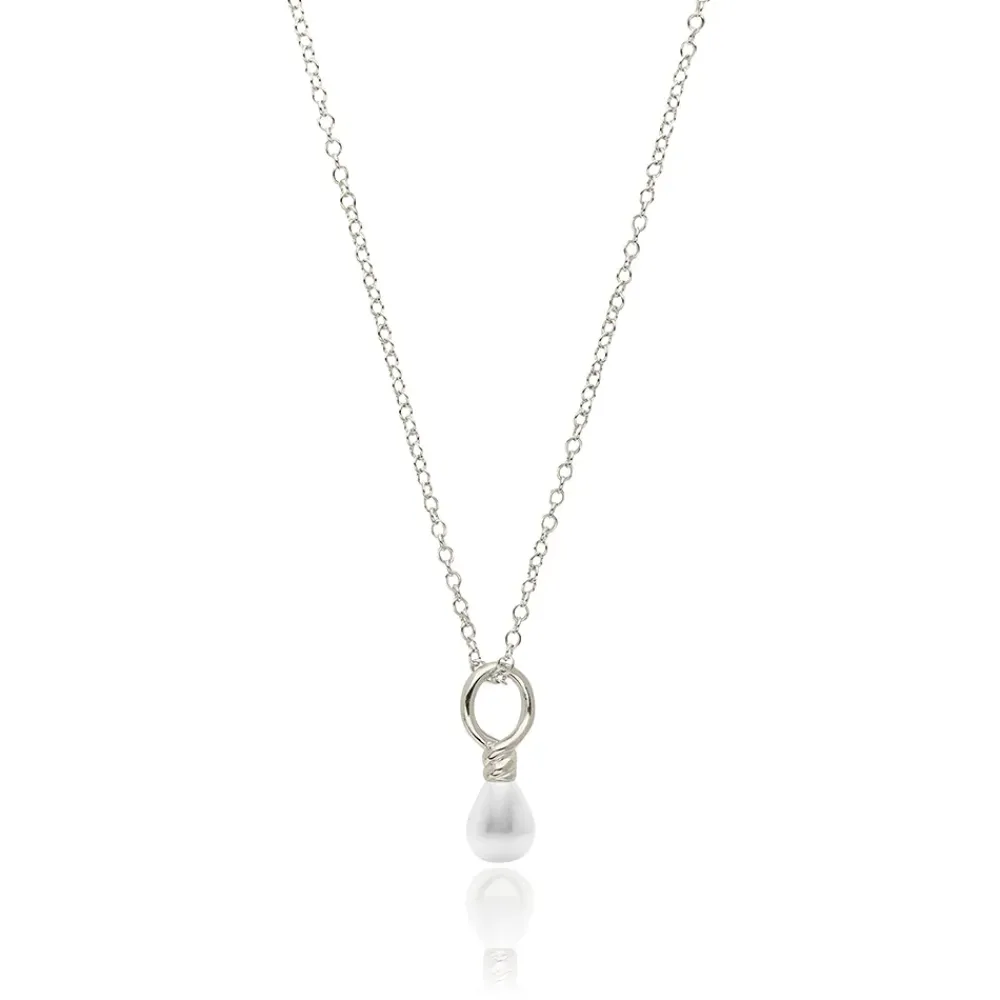 Outlet Venus Pearl Silver Pendant Necklace, White Necklaces