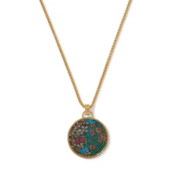 Clearance William Morris Blackthorn Enamel Pendant Necklace Necklaces