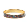 Hot William Morris Blackthorn Enamel Bangle Bracelets