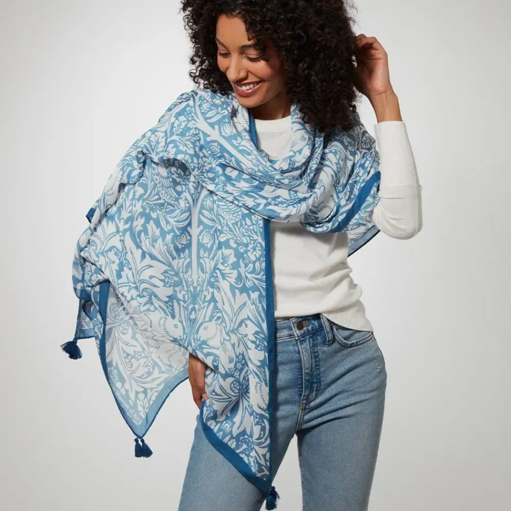 Hot William Morris Brother Rabbit Oversize Oblong Scarf Scarves & Wraps