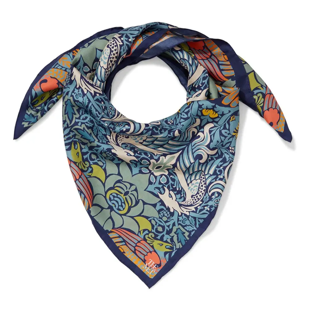 Hot William Morris Peacock And Dragon Square Silk Scarf Scarves & Wraps