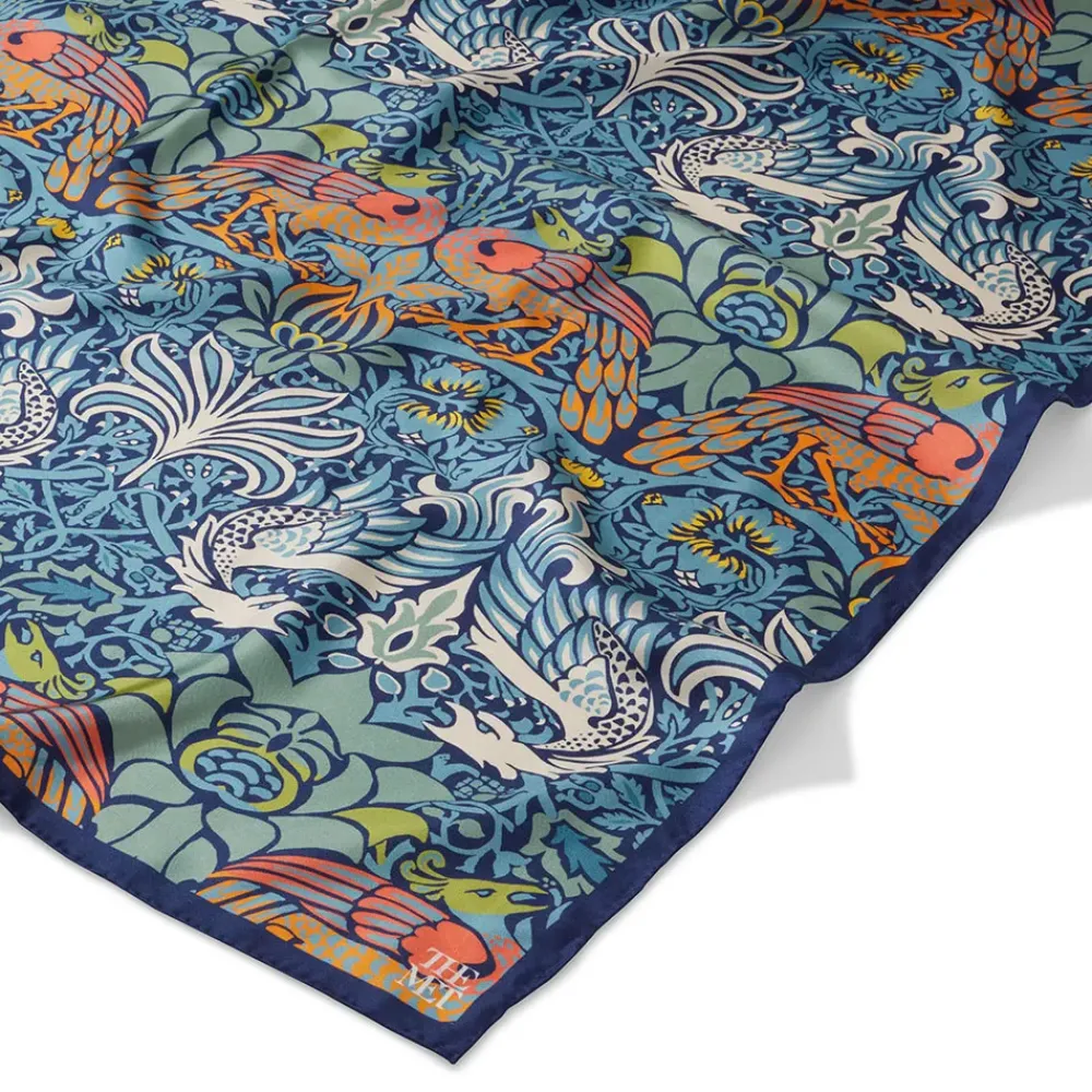 Hot William Morris Peacock And Dragon Square Silk Scarf Scarves & Wraps