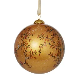 Discount Winter Birds Hand-Painted Glass Ornament Set Ornaments